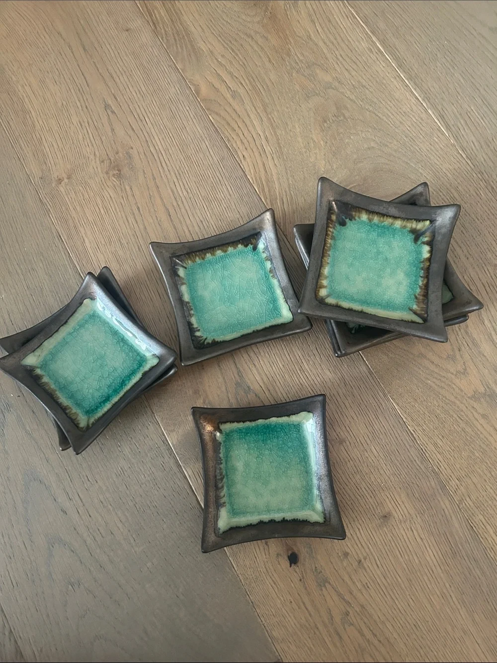 Glazed sauce dipping bowls -7 pc set